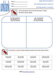unk-ank-match-up-worksheet